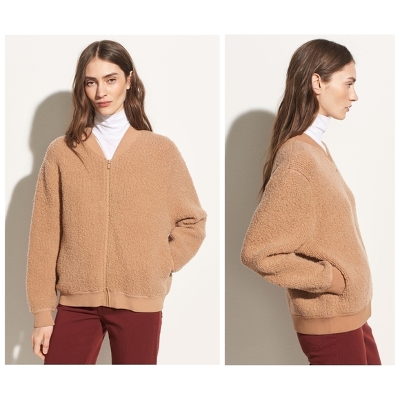 Vince Boucle Wool Bomber - Picture 1 of 6